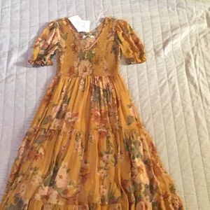 Christy Dawn fall colored dress never been worn